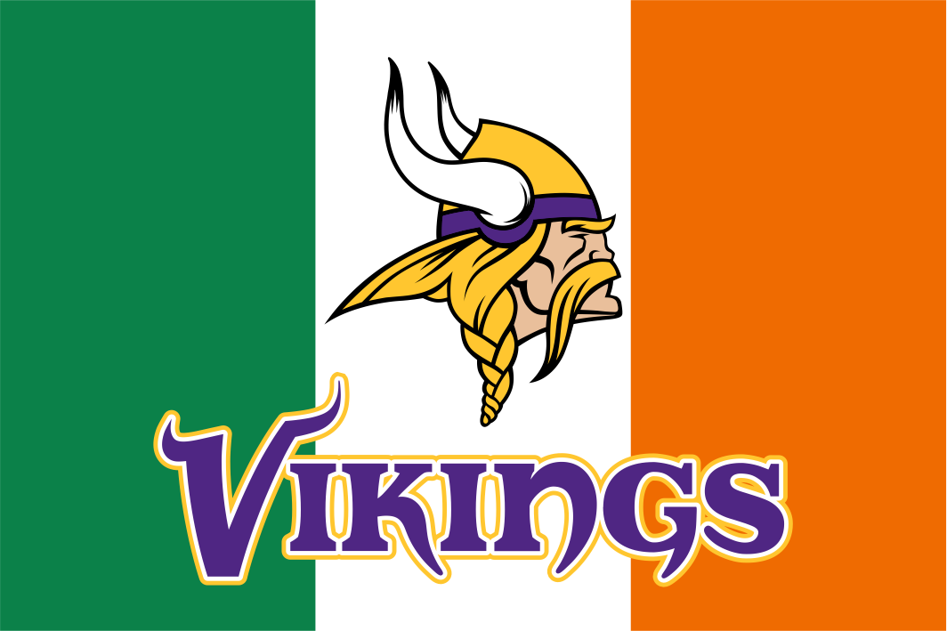 Minnesota Vikings Ireland Flag1