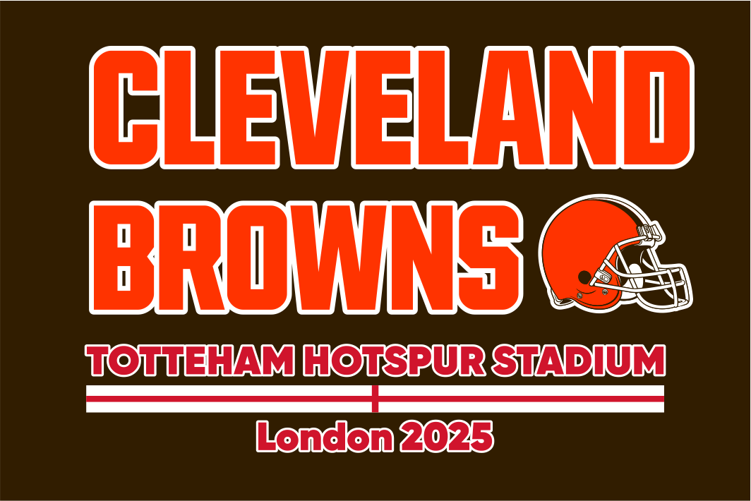 Cleveland Browns London Game Flag