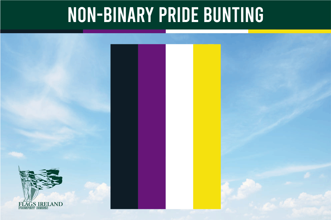 Nonbinary Pride Flag Bunting