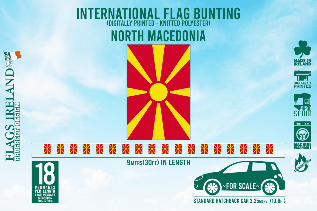 Bandeira da Macedônia do Norte