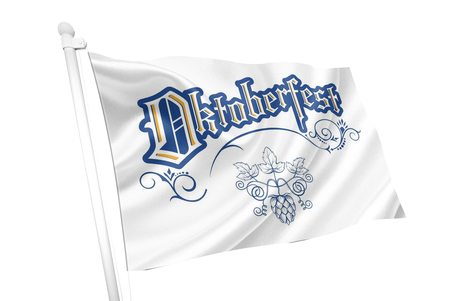 Bandeira Azul Branca da Oktoberfest