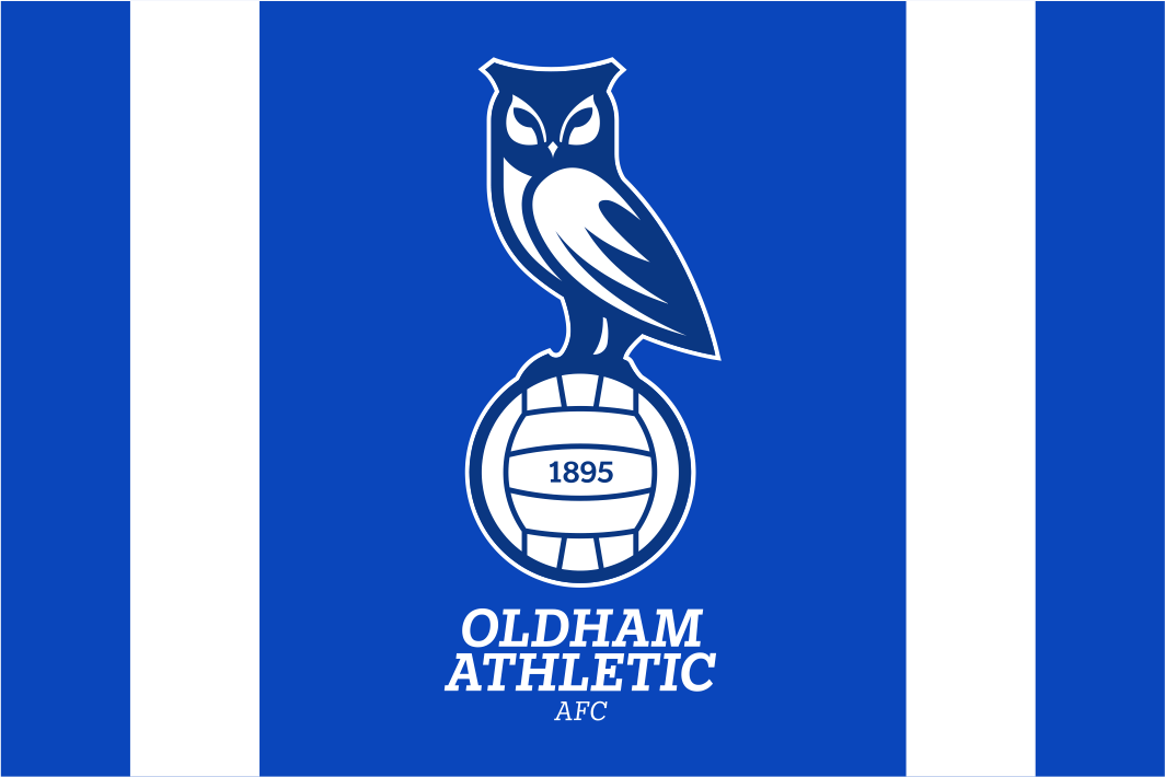 Oldham Athletic Association Football Club Flag