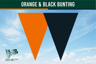 Orange & Black Colour Bunting