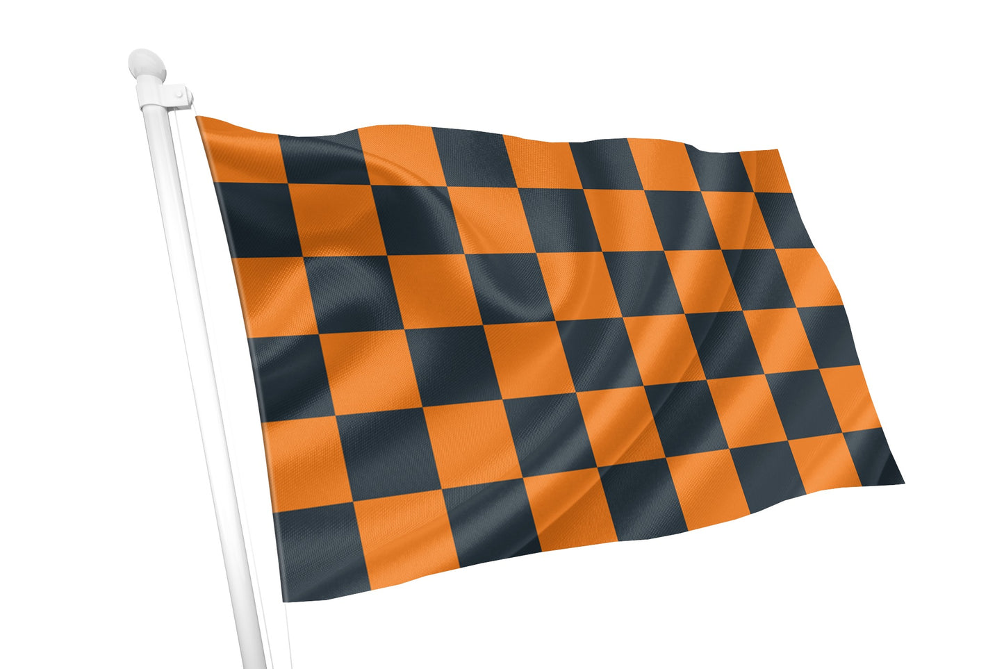 Orange & Black Chequered Flag