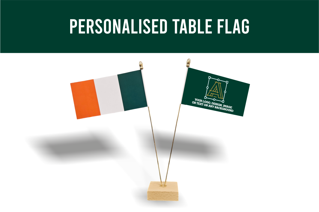 Personalised Table Flag – Any Logo or National Flag
