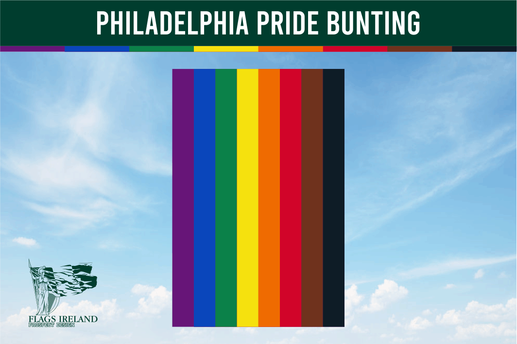 Philadelphia Pride Flag Bunting