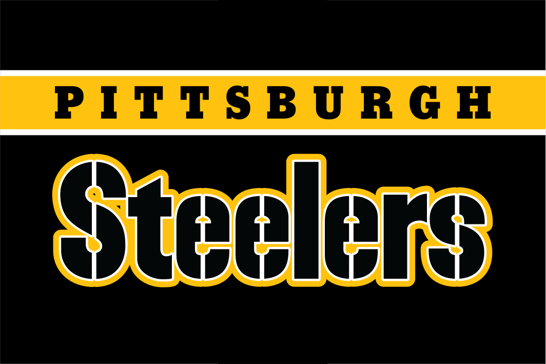 Pittsburgh Steelers Black Flag