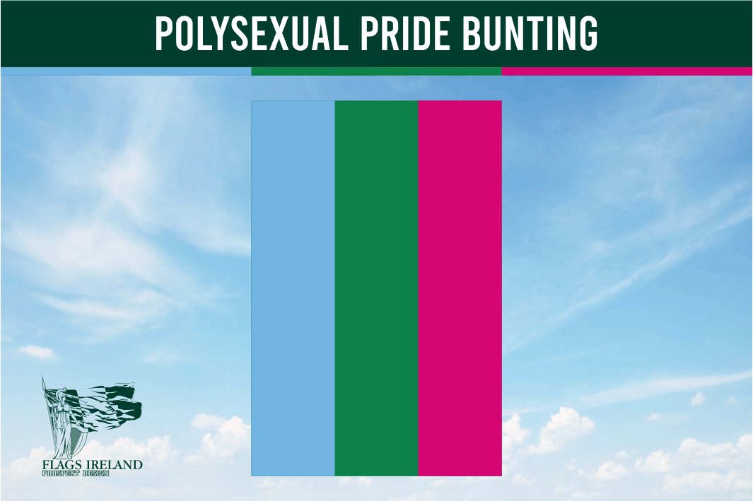 Polysexual Pride Flag Bunting