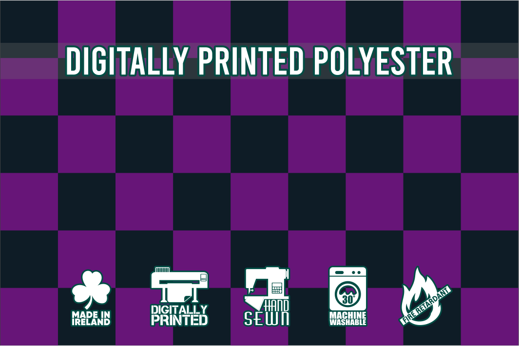 Lila-weiße Zielflagge