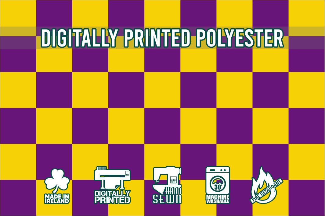 Lila-weiße Zielflagge