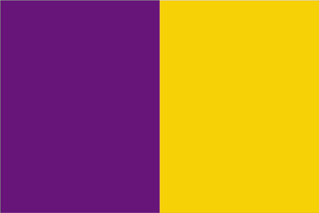 Purple & Golden Yellow Handwaver Flag