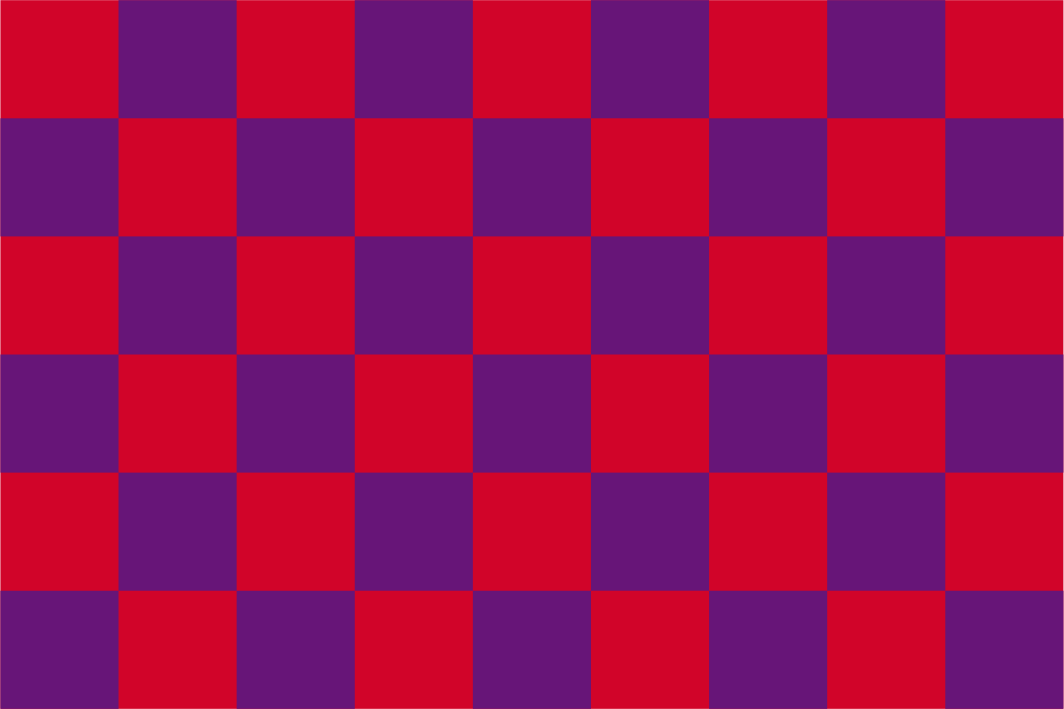 Purple & Red Chequered Handwaver Flag