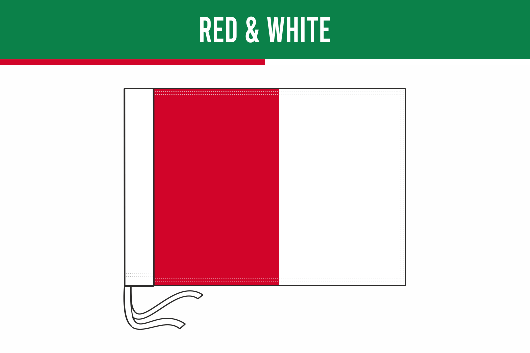 Plain & Colour Combination Corner & Pitch Side Flags