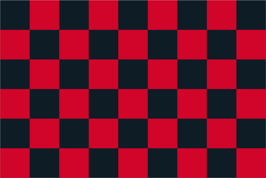 Red & Black Chequered Handwaver Flag