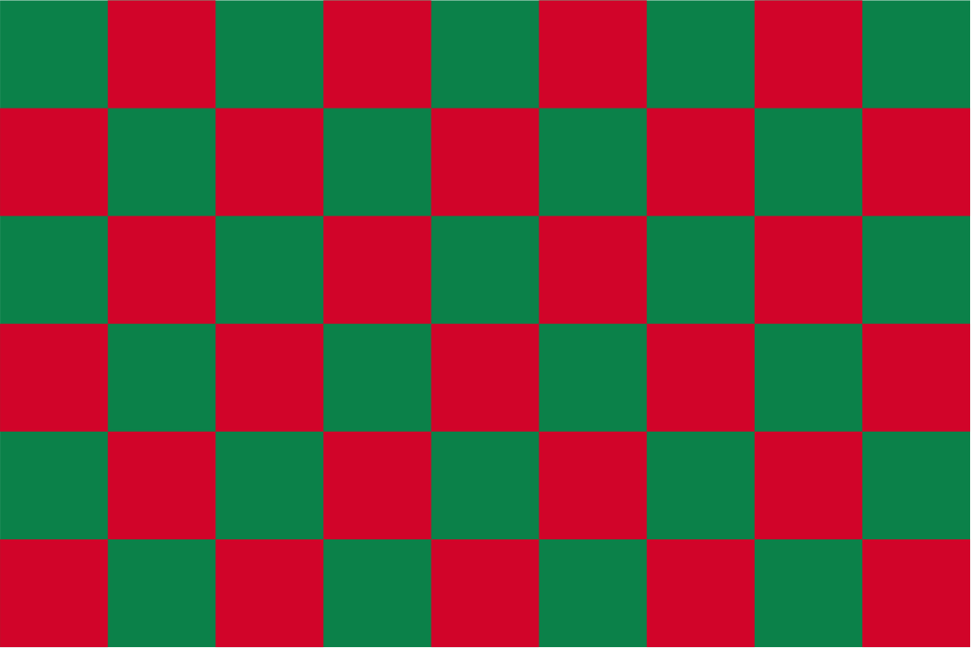Rot-weiß karierte Flagge