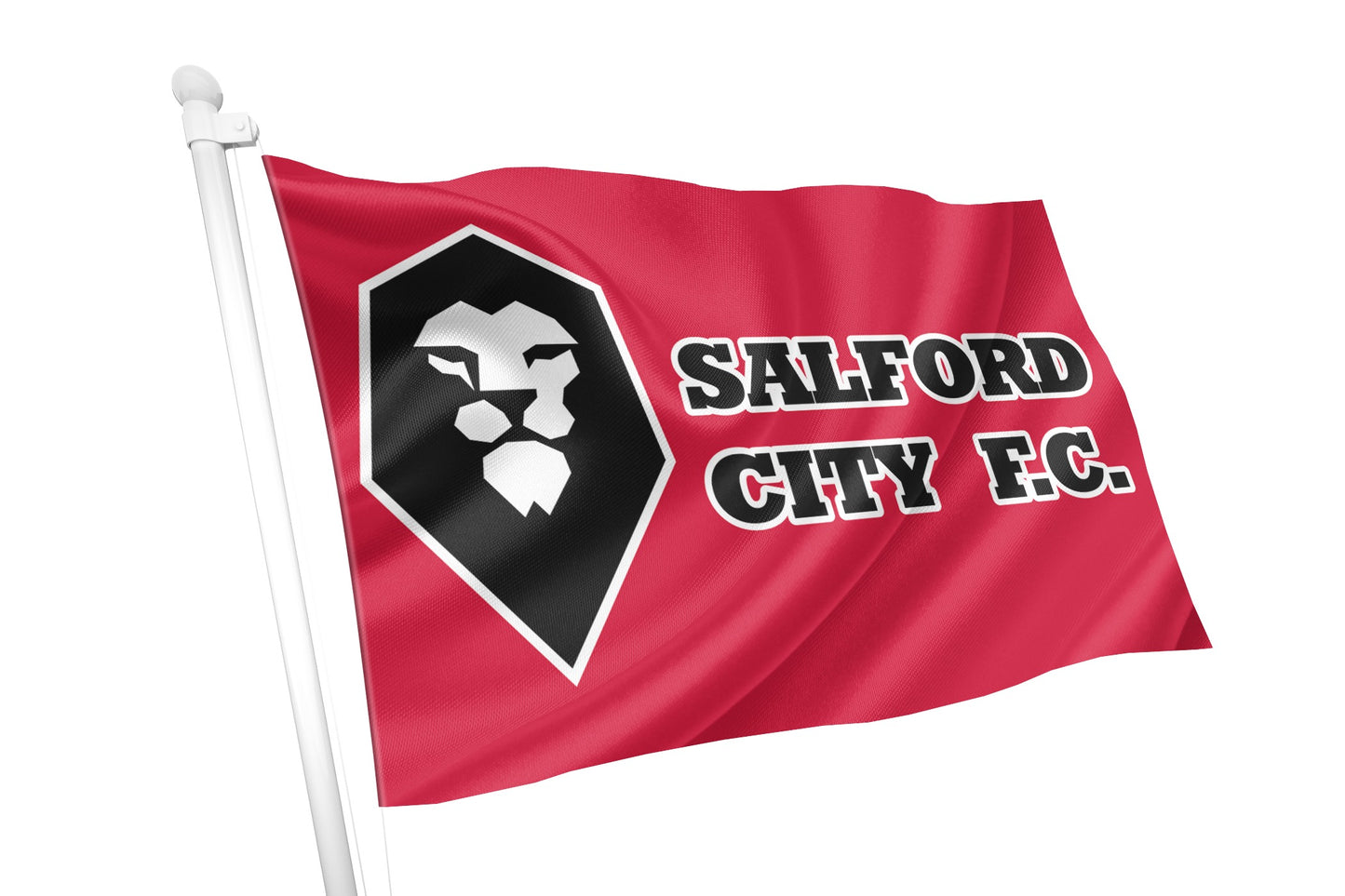 Salford City Football Club Crest & Text Flag