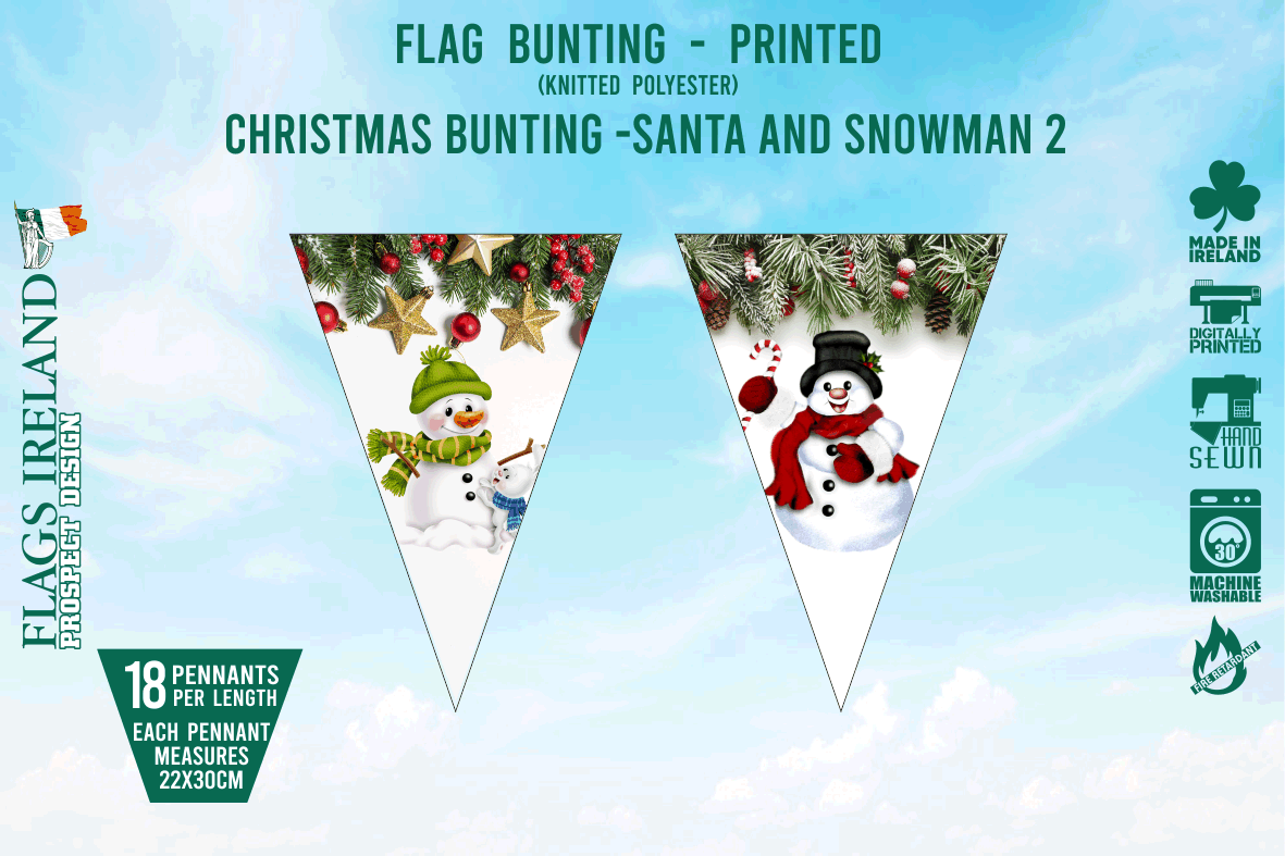 Snowman & Santa Bunting