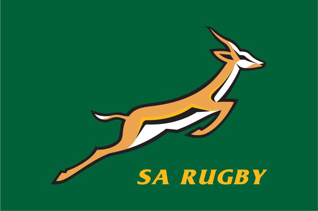 Südafrika-Rugby-Wappenflagge – Die Springboks