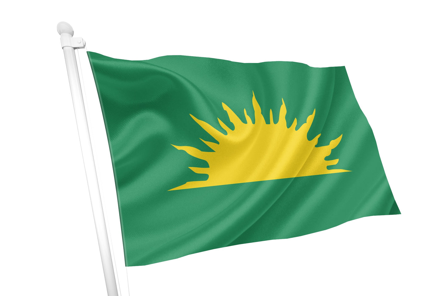 Sunburst - Irmandade Republicana Irlandesa IRB (versão tradicional) - Verde e Dourado sem texto