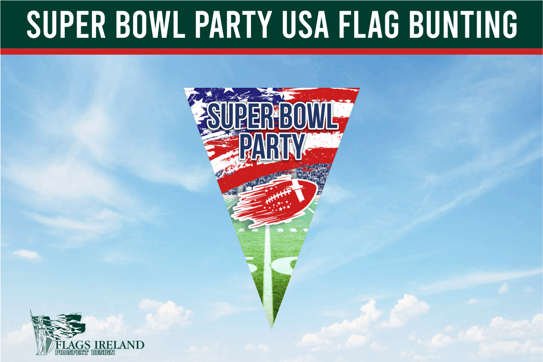 Super Bowl USA Party Bunting