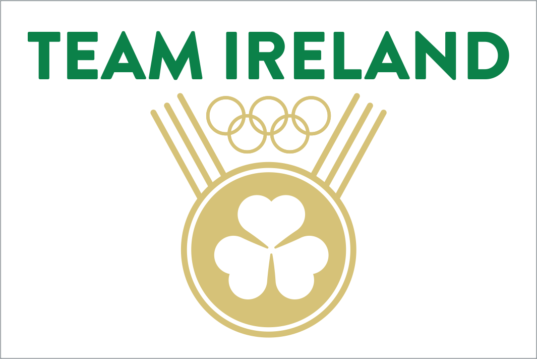 Team Ireland Gold Medal Olympic Flag - White
