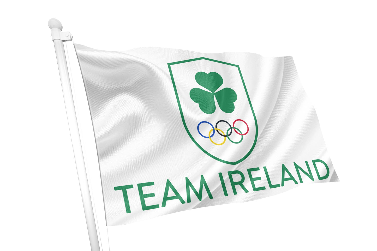 Team Ireland Olympic Flag - White