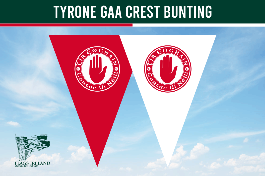 Tyrone GAA Crest Bunting