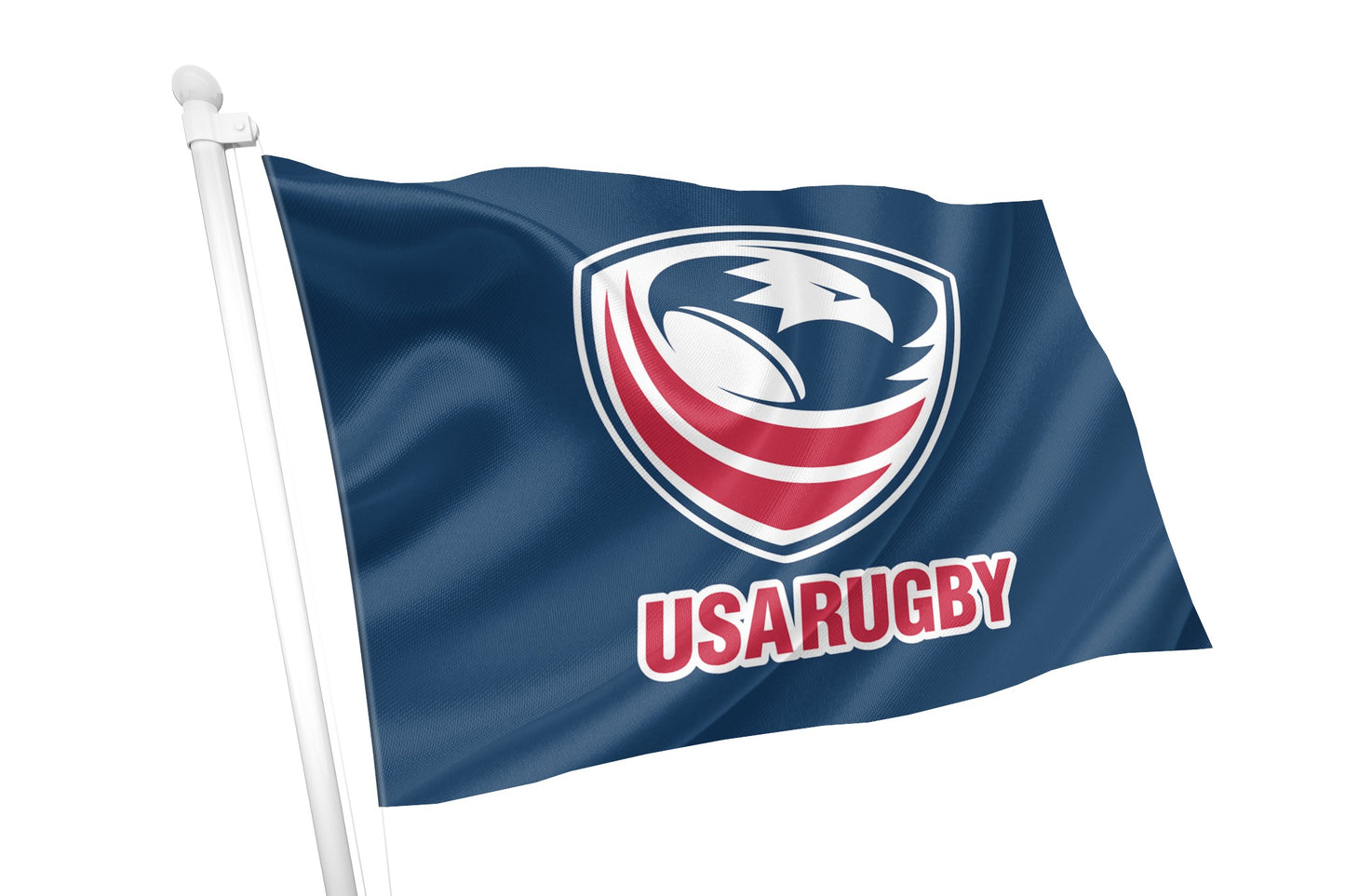 Bandeira com crista de rugby da Irlanda