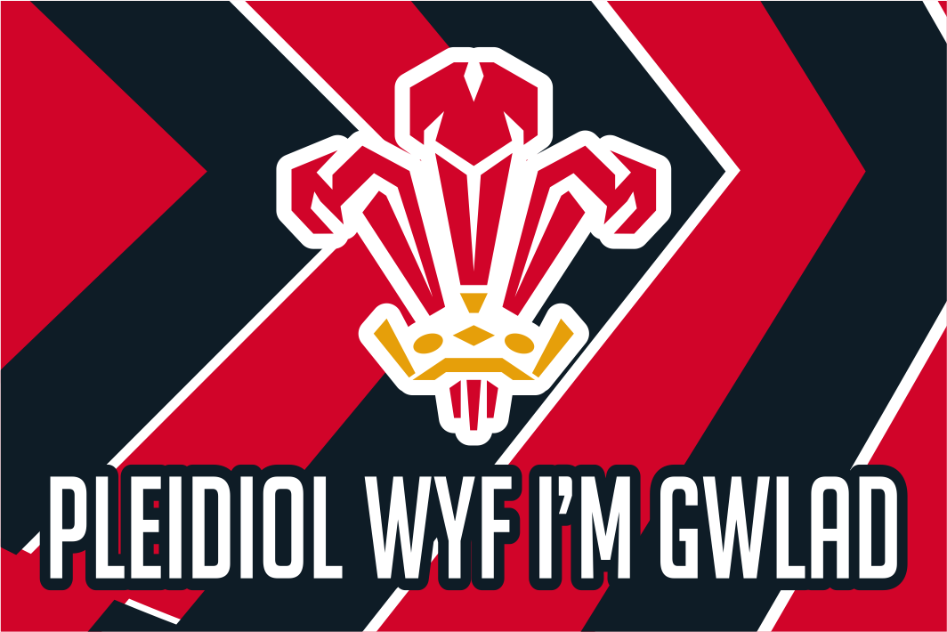 Wales-Rugby-Wappenflagge