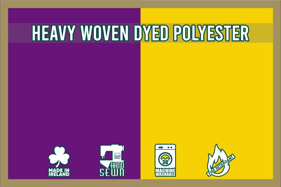 Purple & Golden Yellow Coloured Flag