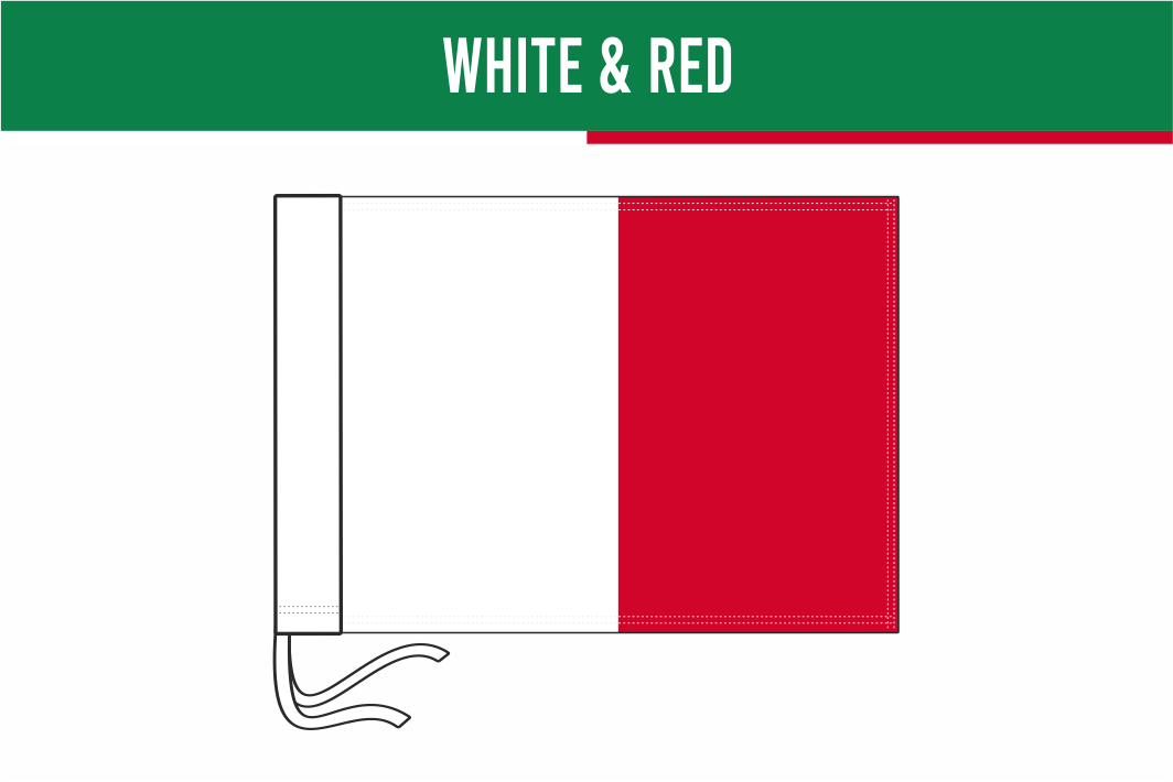 Plain & Colour Combination Corner & Pitch Side Flags