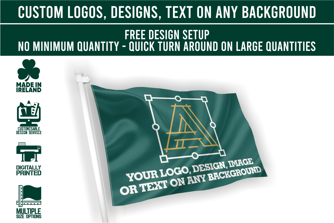 Bandeira com logotipo personalizado