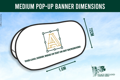 Personalised Logo Double-Sided Pop-Up Banner With Carry Bag