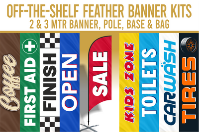 Off-the-Shelf Feather Banner Kits