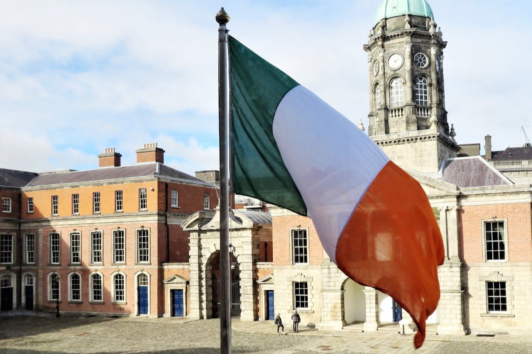 Irish National Flag Flying