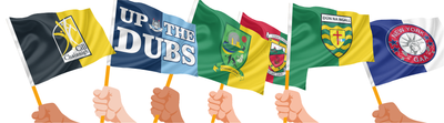 GAA & LGFA Crest Handwaver Flags