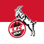 FC Koln Flag red and white 50:50 Flag