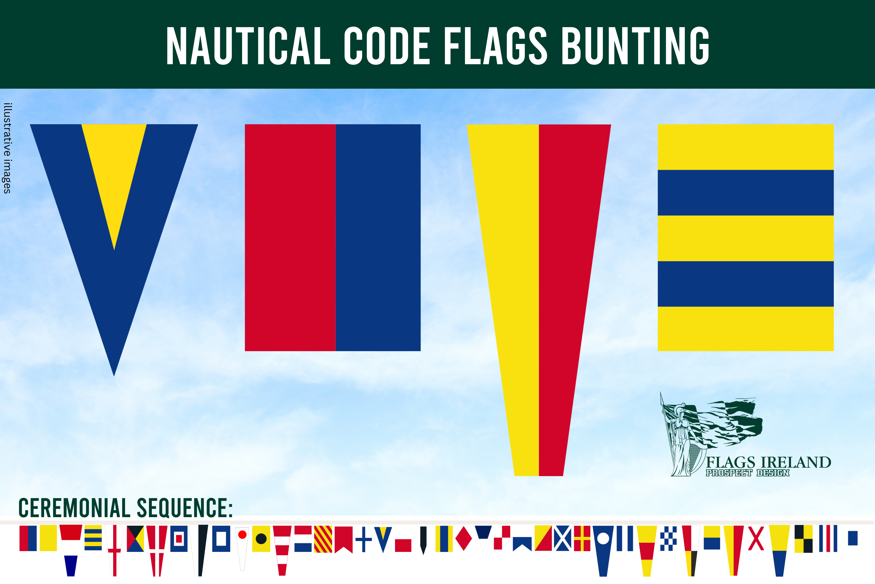 Nautical Code Flags Bunting – Flags Ireland Prospect Design