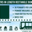 Bunting product information with green rectangle bunting and scale bus illustration.