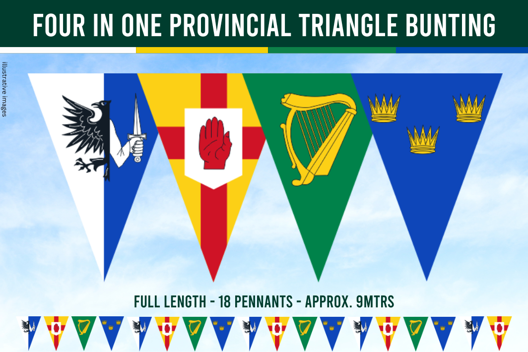 Bunting com crista GAA do condado de Cork