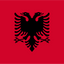 Albanien-Handschwenker-Flagge