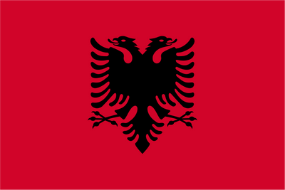 Albanien-Handschwenker-Flagge