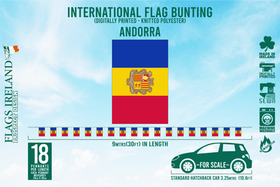 Andorra Flag Bunting