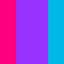 Androgyne Pride Flag Three vertical color bars in pink, purple, and blue on a white background