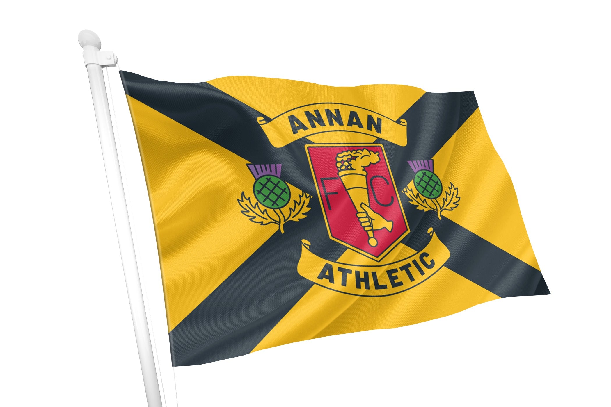 Club Flags Design Annan Athletic Football Club Flag - Made in Ireland - Ships Worldwide ...