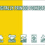 Golden Yellow & White Coloured Flag
