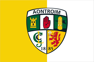 Antrim GAA Crest Handwaver Flag