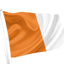 Orange & White Coloured Flag