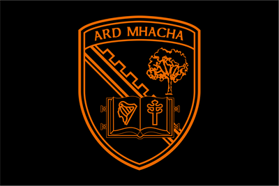 Armagh GAA Crest Black Flag