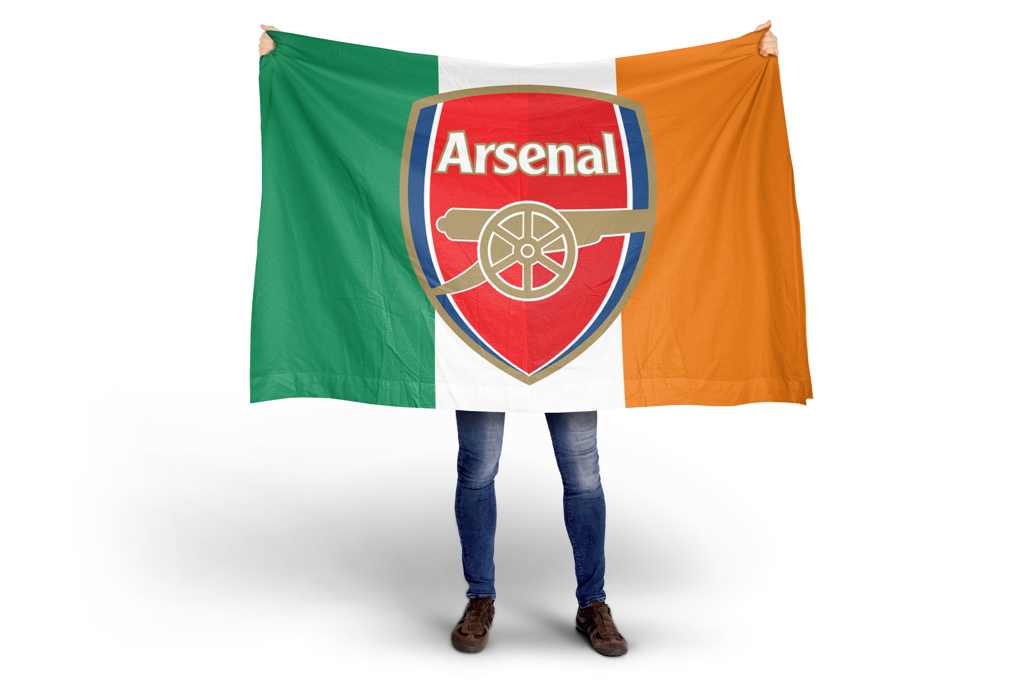Arsenal Irish Tricolour Flag | Irish Football Supporter Flag – Flags ...